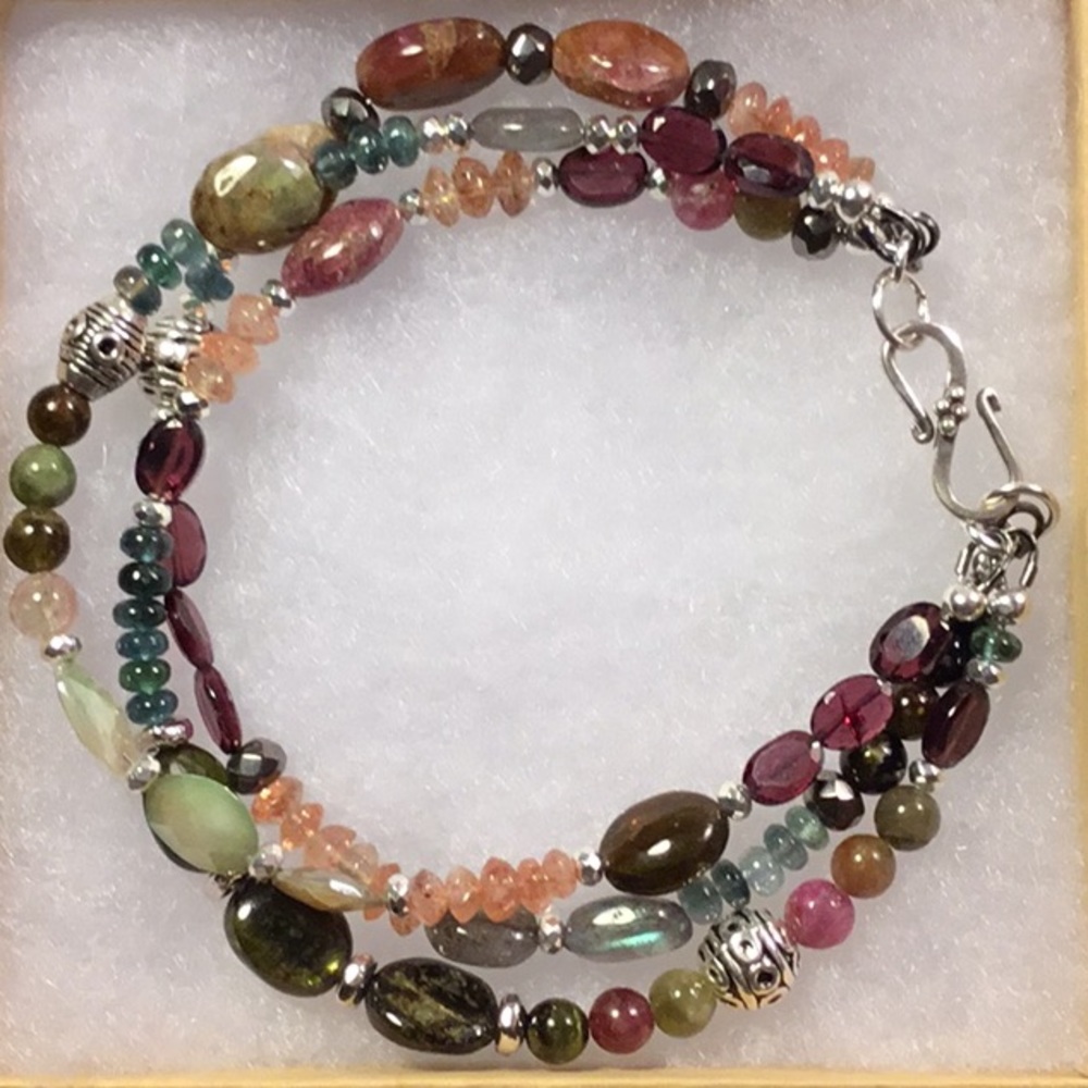 117🌸Genuine Gemstone Bracelet - Picture 2 of 4